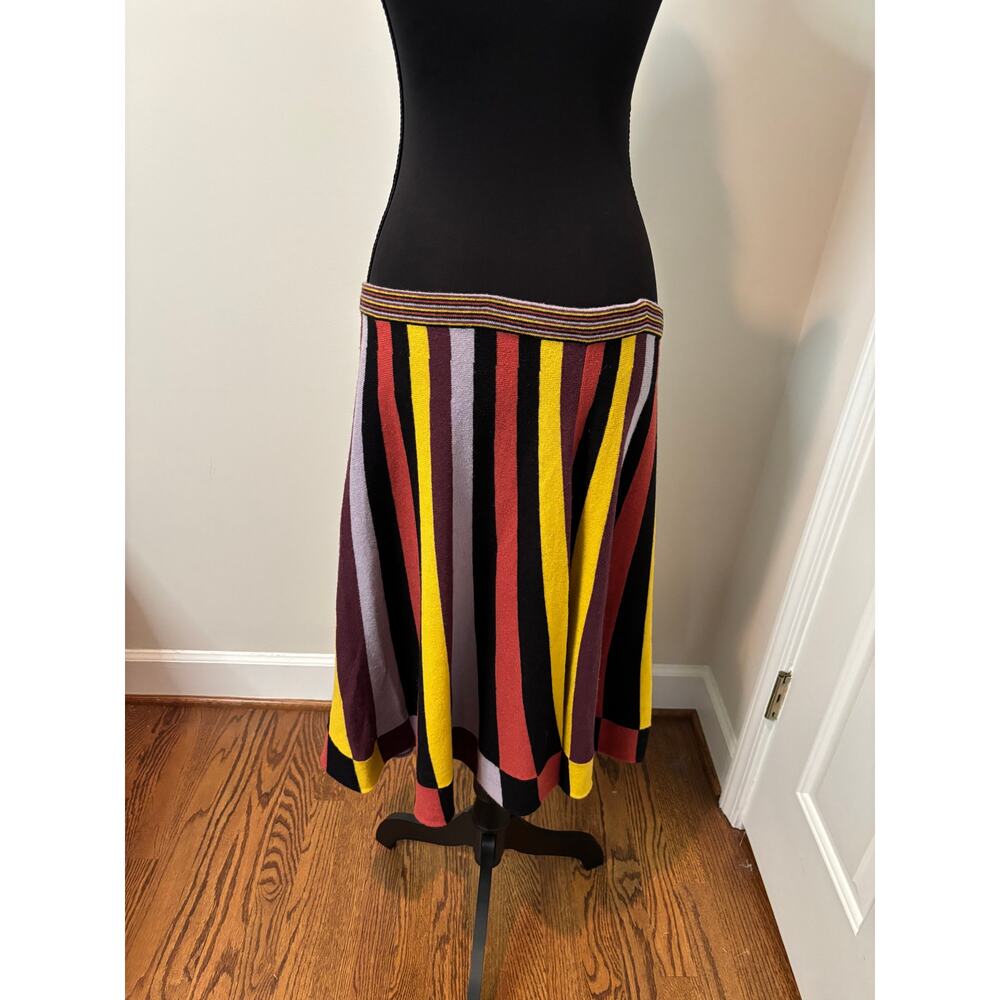 Viola Multi Color Striped Knit Skirt - Picture 2 of 5